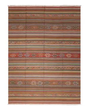 Chinese Needlepoint Kilim Multi - 6' x 9'