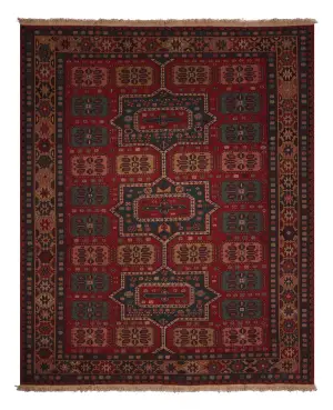 Chinese Soumak Soumak Red/Multi - 9' x 11' 8''