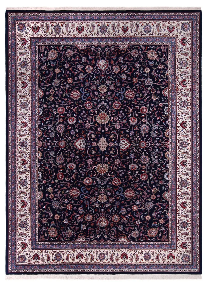 Chinese Wool and Silk Tabriz Ivory  -  8' 9'' x  11' 9''