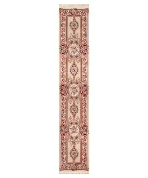 Chinese Wool Aubusson Ivory - 2' 3'' x 12' 3''