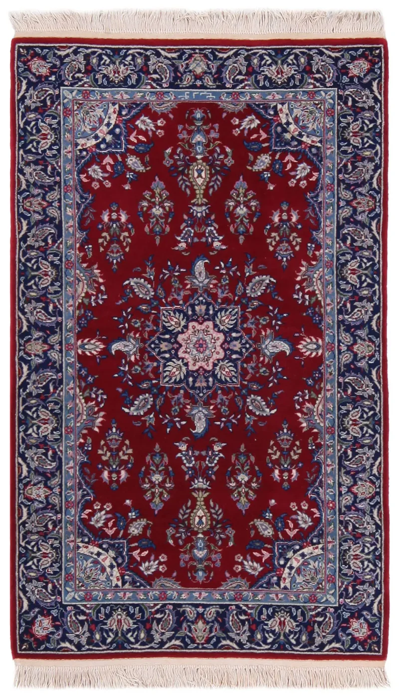 Chinese Wool Kashan Blue  -  3'  x  5' 1''