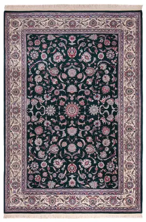 Chinese Wool Kashan Beige - 6' x 9'