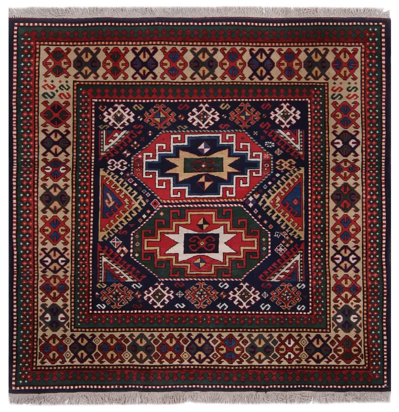 Chinese Wool Kazak Multi  -  5' 7'' x  5' 8''