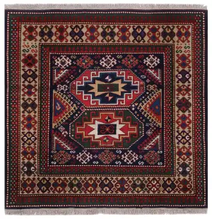 Chinese Wool Kazak Multi - 5' 7'' x 5' 8''