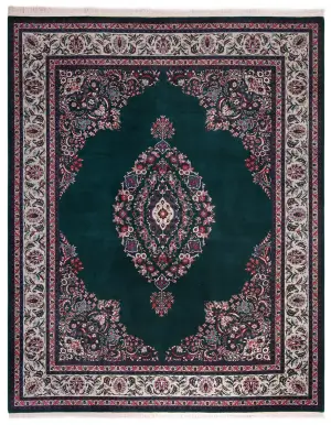 Chinese Wool Kerman Ivory - 7' 9'' x 9' 9''