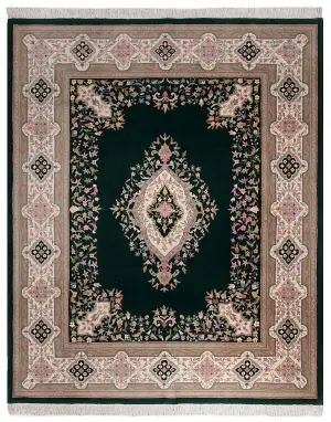 Chinese Wool Kerman Ivory - 8' x 10'
