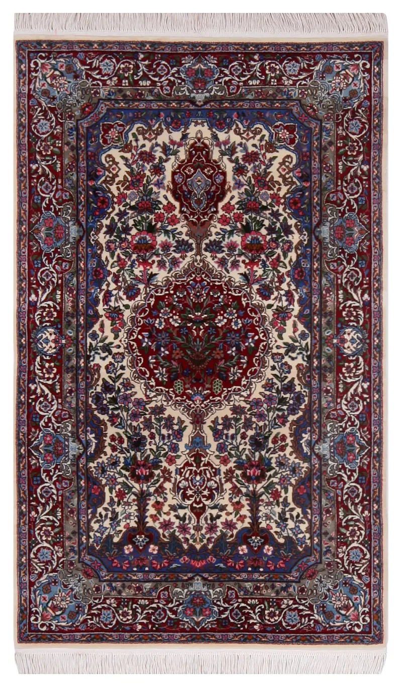 Chinese Wool Lavar Kerman Red  -  3'  x  5' 