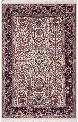 Chinese Wool Lavar Kerman Ivory - 3' 9'' x 5' 9''