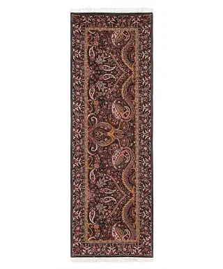 Chinese Wool Lavar Kerman Green - 2' x 6'