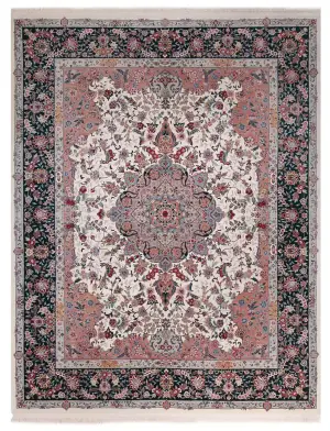 Chinese Wool Tabriz Green - 7' 10'' x 10'