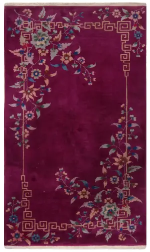 Chinese Wool Tansen Purple - 4' x 6' 8''