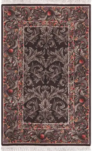 Chinese Wool Tapestry Taupe - 3' 9'' x 5' 9''