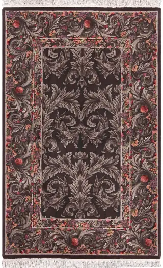 Chinese Wool Tapestry Taupe - 3' 9'' x 5' 9''