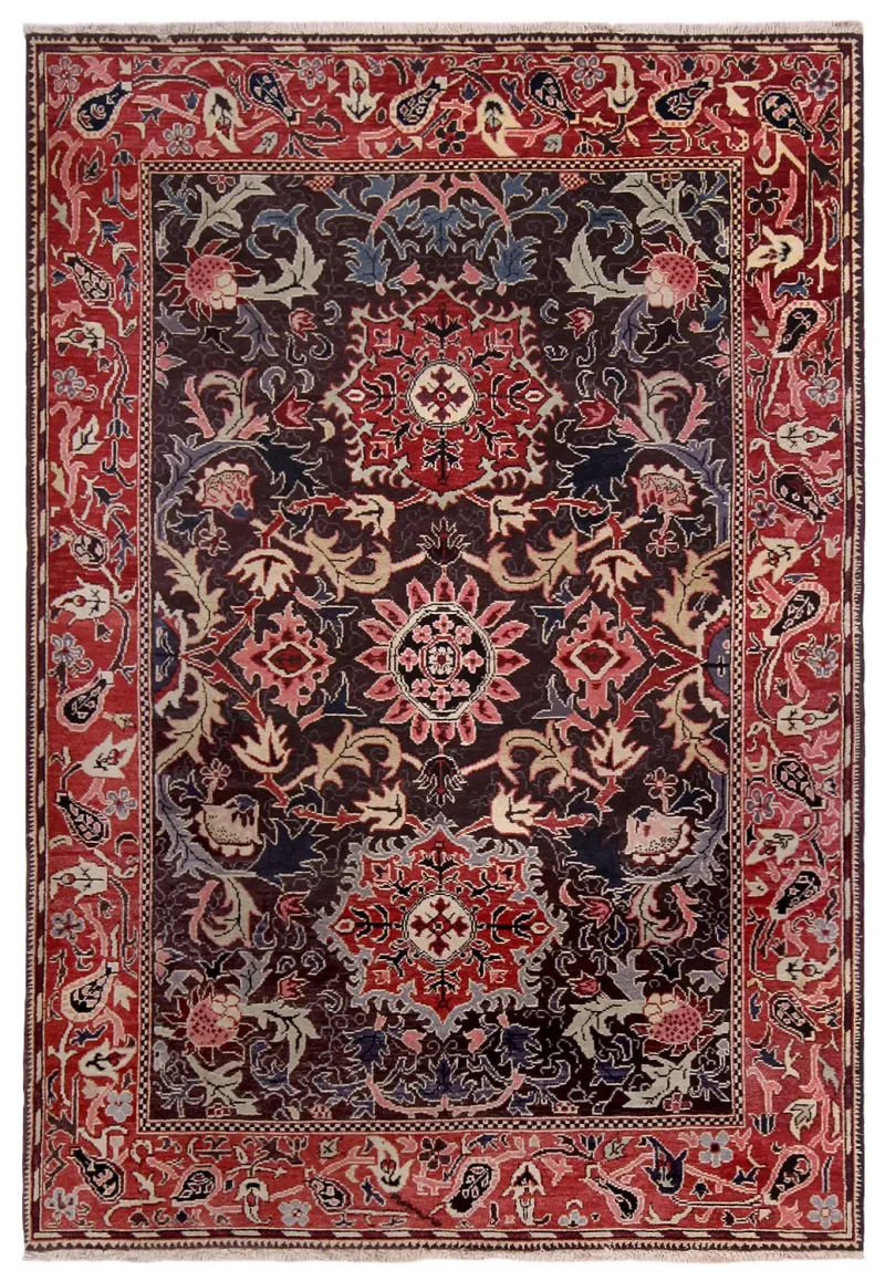 Chinese Wool Turlista Rust  -  6' 5'' x  9' 2''