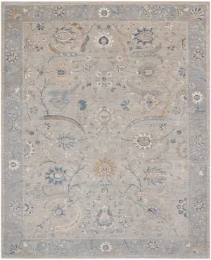 Chobi Tabriz Grey - 8' 11'' x 12' 4''