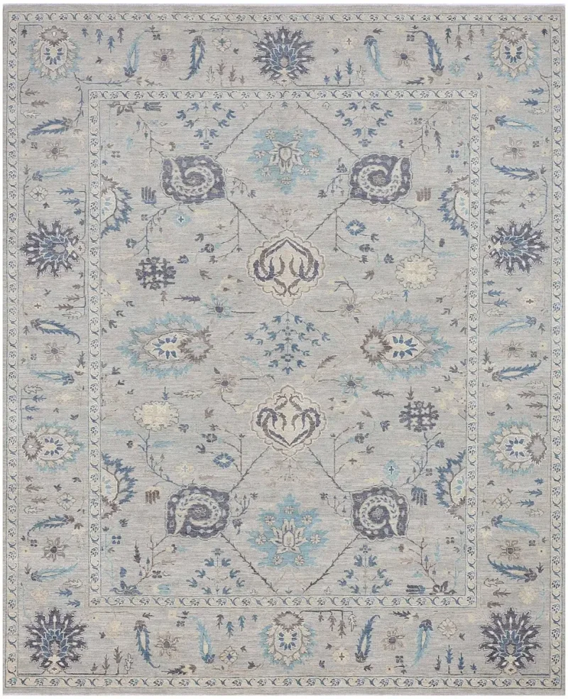 Chobi Tabriz Light Grey  -  9'  x  12' 7''