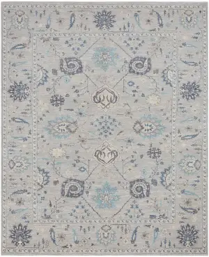 Chobi Tabriz Light Grey - 9' x 12' 7''