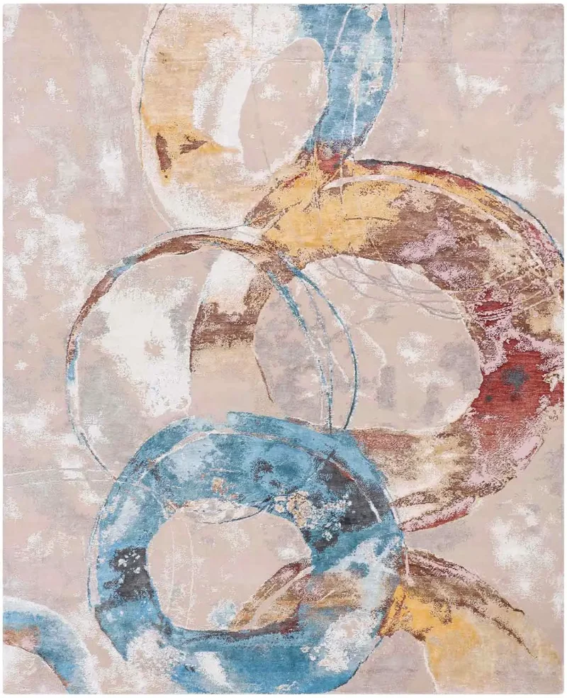 Fresco FRC-02 Beige/Multi  -  8'  x  10' 