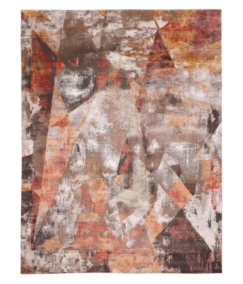 Fresco FRC-03 Rust/Multi  -  9'  x  12' 