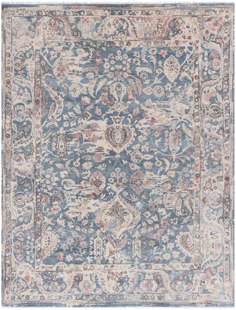 Garima GRM-01 Medium Blue  -  8'  x  10' 