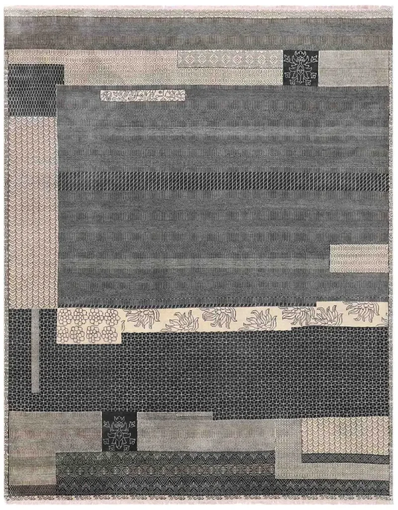 Ghazni Ghazni Ivory/Medium Blue  -  8'  x  10' 