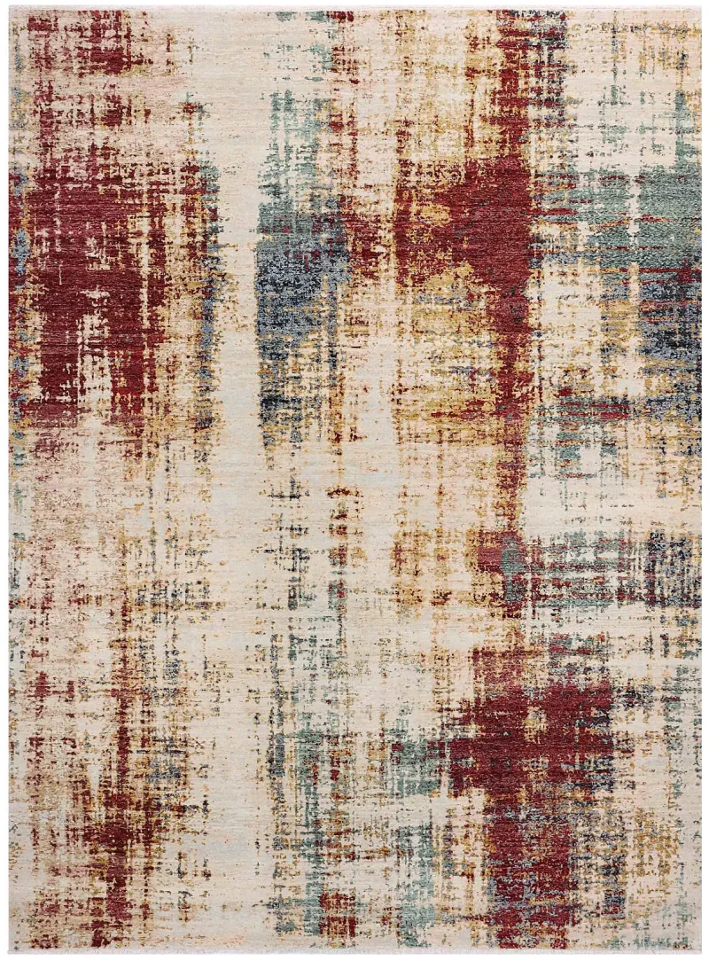Global Wool GLB-01 Beige/Multi  -  9'  x  12' 