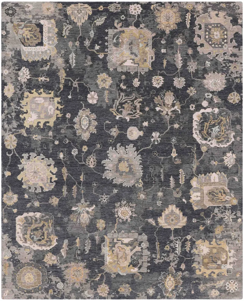 Haryana HAR-02 Dark Grey  -  8' 1'' x  10' 