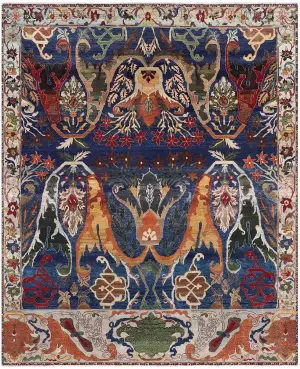 Henkel HKL-01 Blue/Multi - 9' x 11' 9''