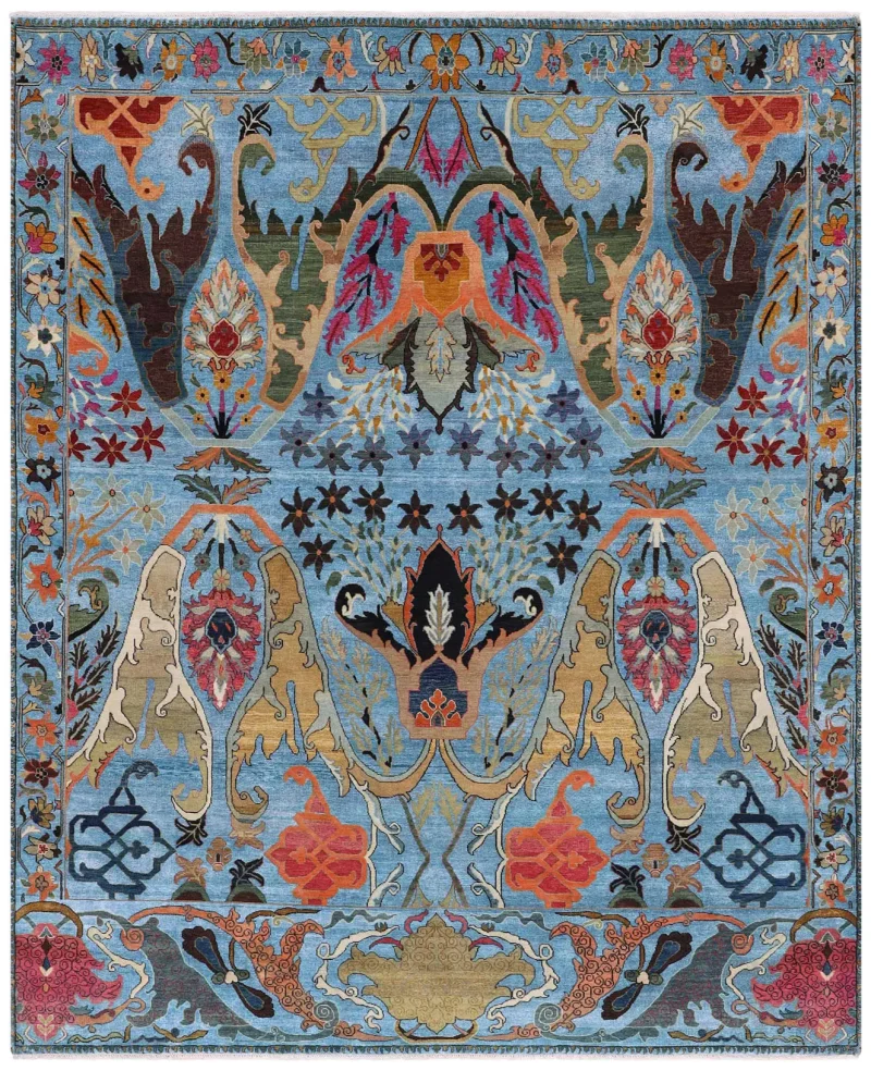 Henkel HKL-04 Blue/Gold/Multi  -  7' 9'' x  10' 