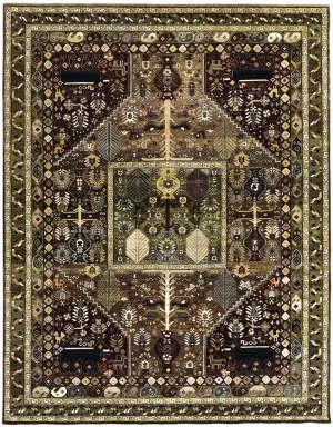 Henkel HKL-07 Dark Brown/Multi - 9' 2'' x 11' 11''