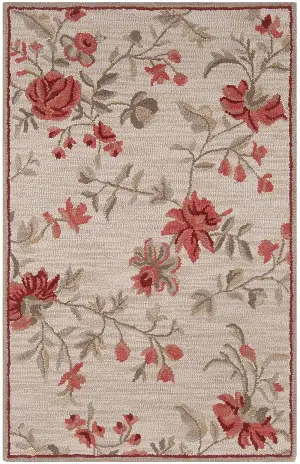 Indian Hand Tufted Ashley Natural - 3' 6'' x 5' 6''