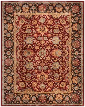 Indian Hand Tufted Herat Red - 8' x 10'