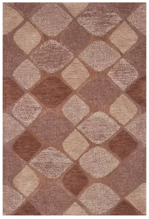 Indian Hand Tufted Modern Brown - 4' x 6'