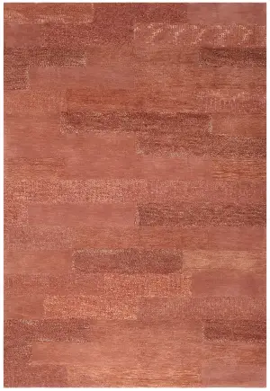 Indian Hand Tufted Modern Rust - 6' x 9'