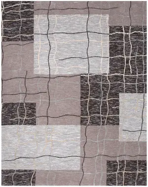 Indian Hand Tufted Modern Multi - 8' x 10'