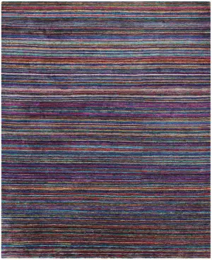 Indian Sari Silk Transitional Multi - 9' x 11' 6''
