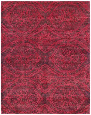 Indian Silk Transitional Aubergine - 8' x 10'