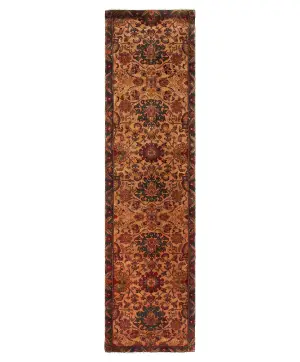 Indian Wool Agra Ivory - 2' 1'' x 11' 7''