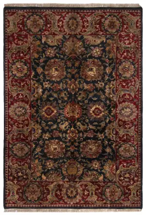 Indian Wool Agra Red - 5' 11'' x 8' 7''
