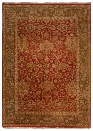 Indian Wool Agra Green - 8' 10'' x 12' 4''
