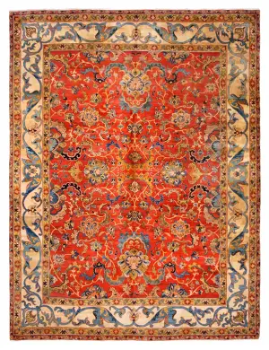 Indian Wool Agra Ivory - 9' 3'' x 12' 3''