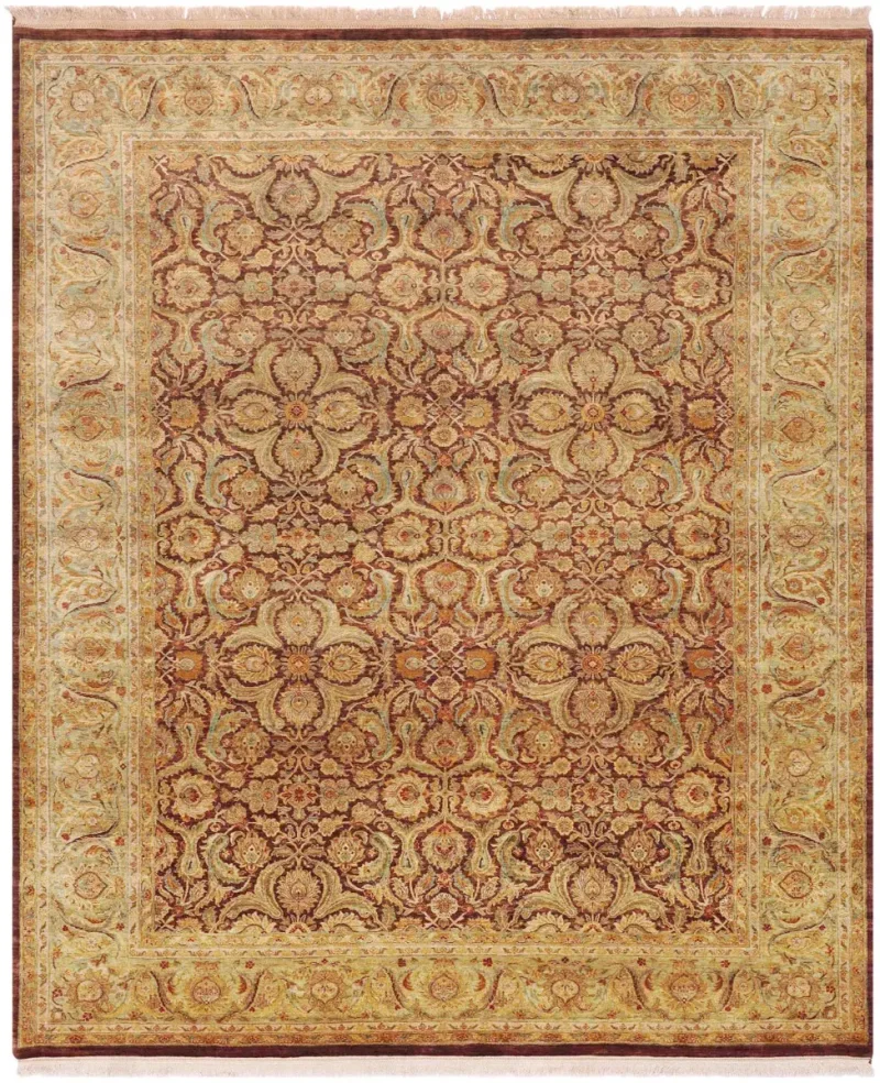 Indian Wool Agra Red/Gold  -  9' 1'' x  12' 2''
