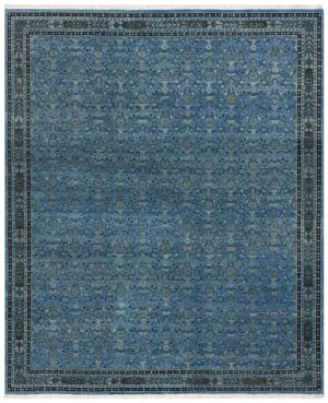 Indian Wool Amritsar Light Blue - 7' 10'' x 9' 11''