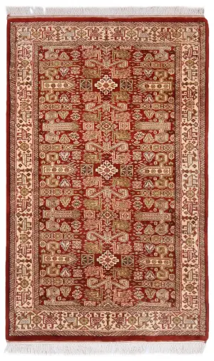 Indian Wool Ardebil Yellow - 3' x 5'