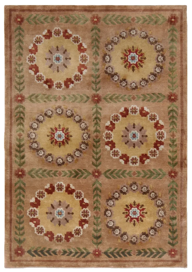 Indian Wool Atelier Gold  -  4' 1'' x  5' 9''