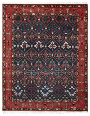 Indian Wool Bakhtiari Rust - 8' 2'' x 9' 9''