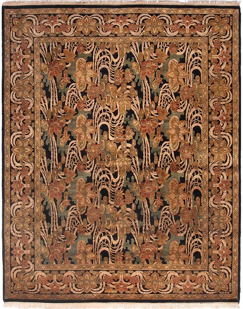 Indian Wool Celtic Black  -  8'  x  10' 