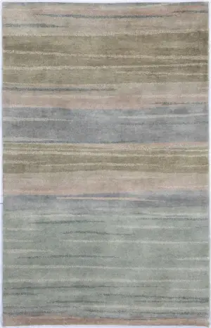 Indian Wool Gabbeh Blue - 3' 6'' x 5' 6''
