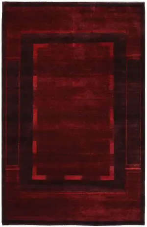 Indian Wool Gabbeh Red - 5' 11'' x 9'