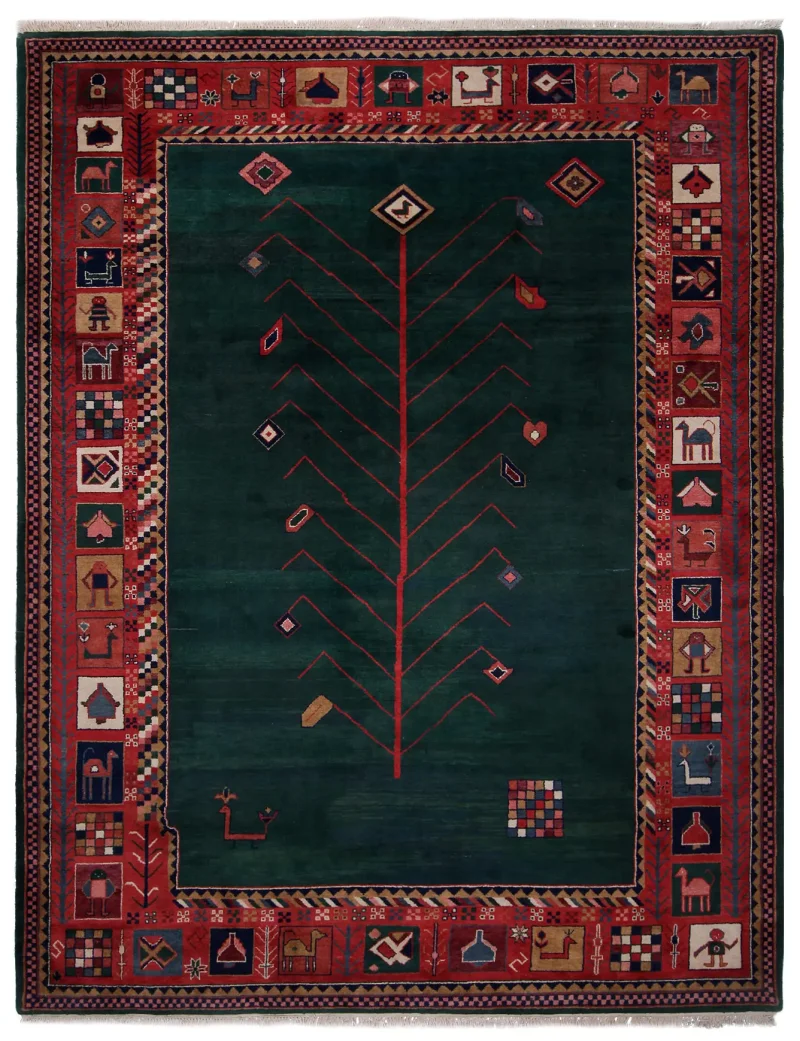 Indian Wool Gabbeh Rust  -  9' 3'' x  11' 